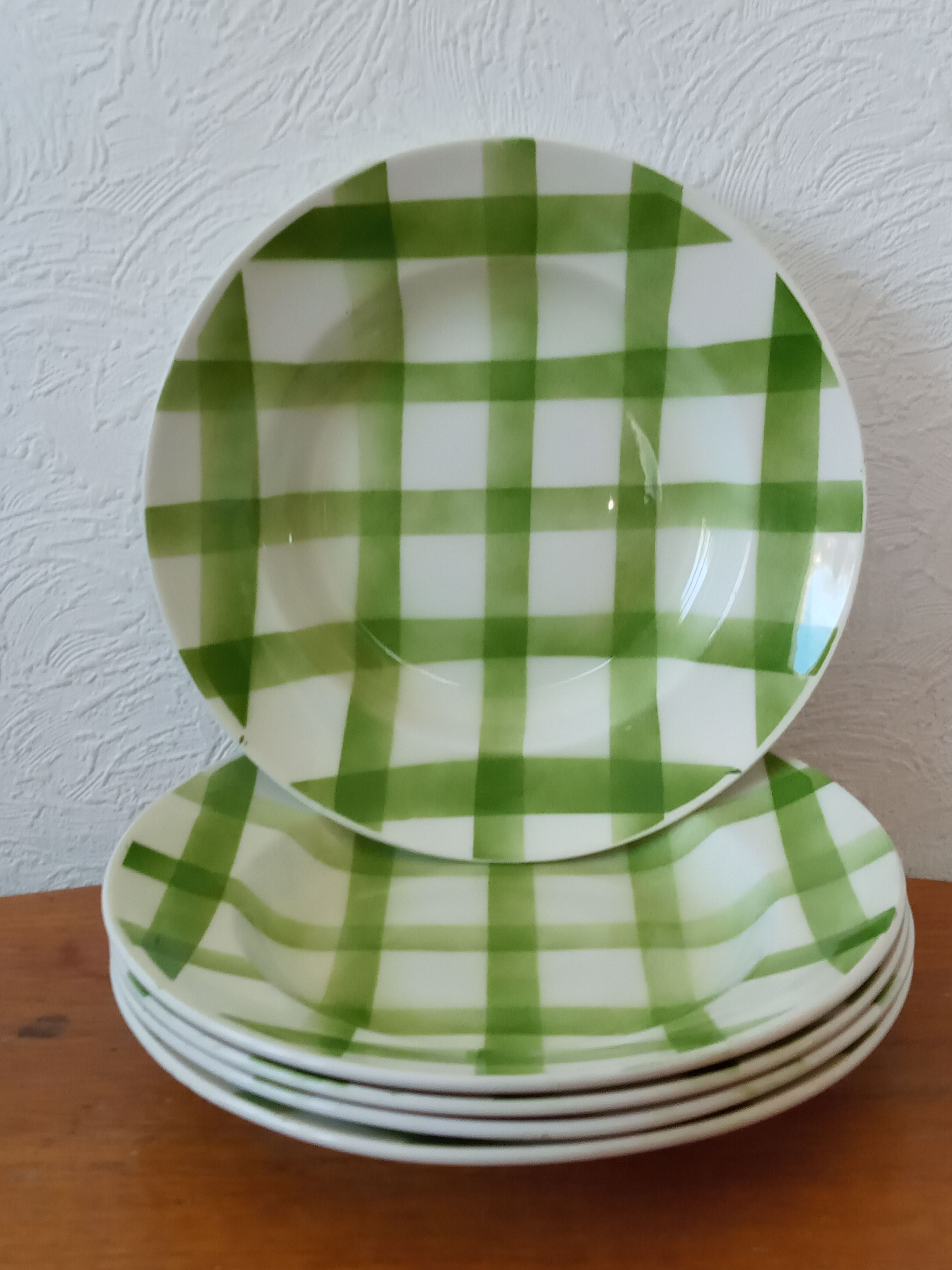 Cinq assiettes creuses de Moulin des Loups Orchies