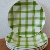 Cinq assiettes creuses de Moulin des Loups Orchies