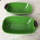Pair of pocket saint clément model aubergine barbotine years 60-70