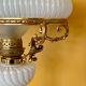 Lampe ancienne française en opaline blanche – bronze doré