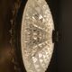 Glass and brass ceiling lamp