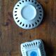 2 chiseled white porcelain cups