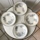 4 assiettes creuses Terre de Fer Société Céramique modèle Chardon made in Holland fin XIXè