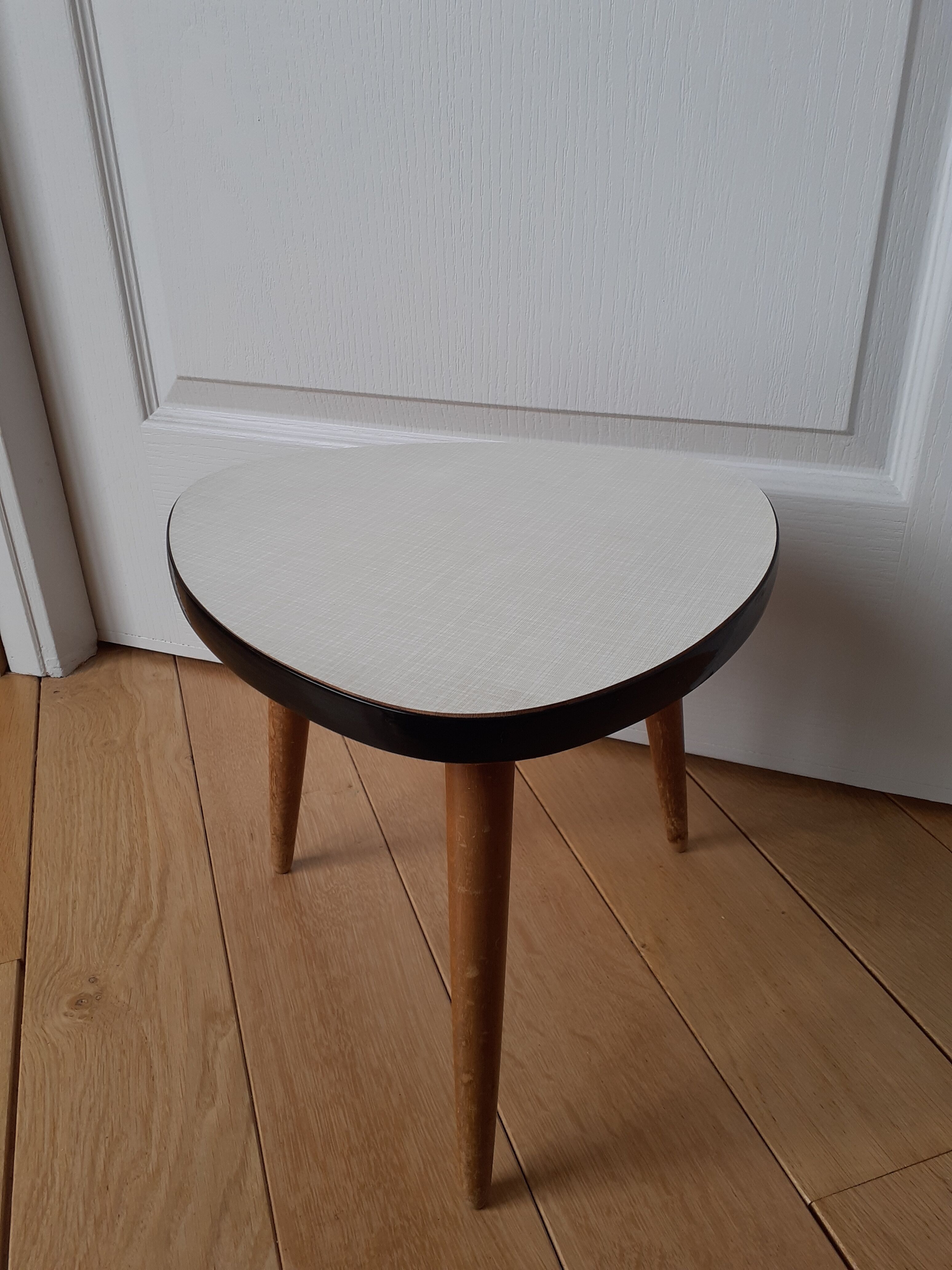 Formica tripod side table