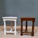 Pair of stool in solid chene