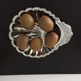Plat en inox forme coquillage
