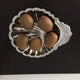 Plat en inox forme coquillage