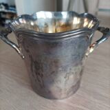 Champagne bucket and ice cubes