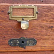 French oak card index cabinet with four drawers – circa 1910