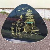 Coffee table formica vintage chinese tripod décor
