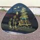 Table basse Formica vintage décor chinois asiatique tripode