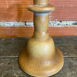 Old Lamp Base Vintage Beige Ceramic Candle Holder #D833