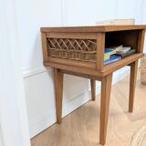 Table de chevet en rotin