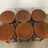 Set of 6 Thonet bar stools