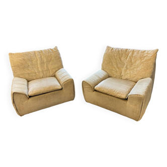 Pair of 70s low chairs