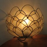 Mother-of-pearl wall " lotus flower " 70s 80s