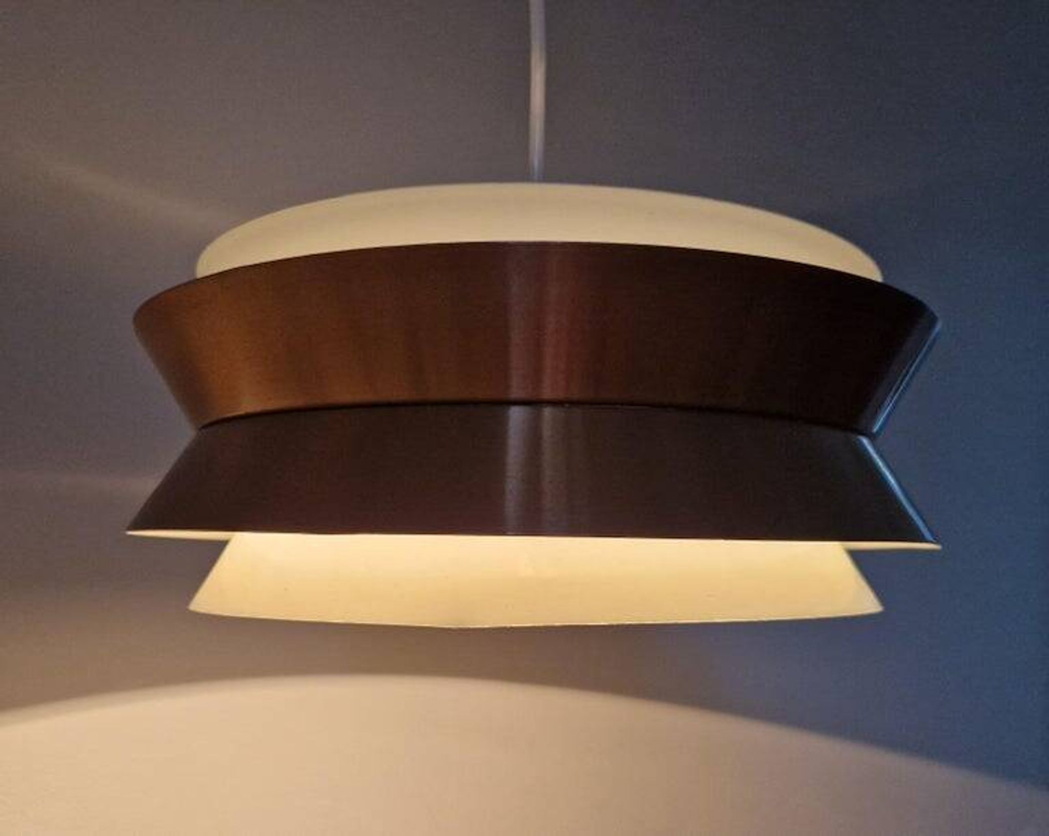 Midcentury Pendant in style of Jo Hammerborg, Denmark, 1970s
