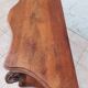 Large console from the Napoleonic III era in walnut and walnut burl.