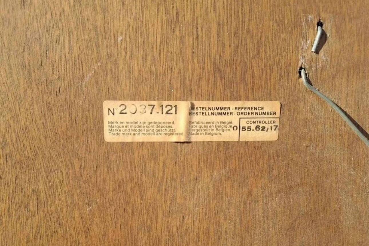 Bevelled gold Deknudt mirror with frames, Belgium, 20th century.