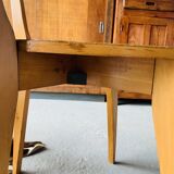 Pair of vintage 70's chairs with compass feet