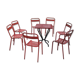 Set of 7 chairs and 1 table Tolix