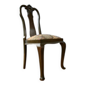 Chaise Queen Anne en chêne massif - début du XXe siècle