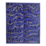 Tableau texturé contemporain Bleu imprimé  Ref cobalt
