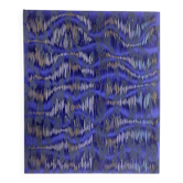 Contemporary textured painting Blue printed Ref cobalt