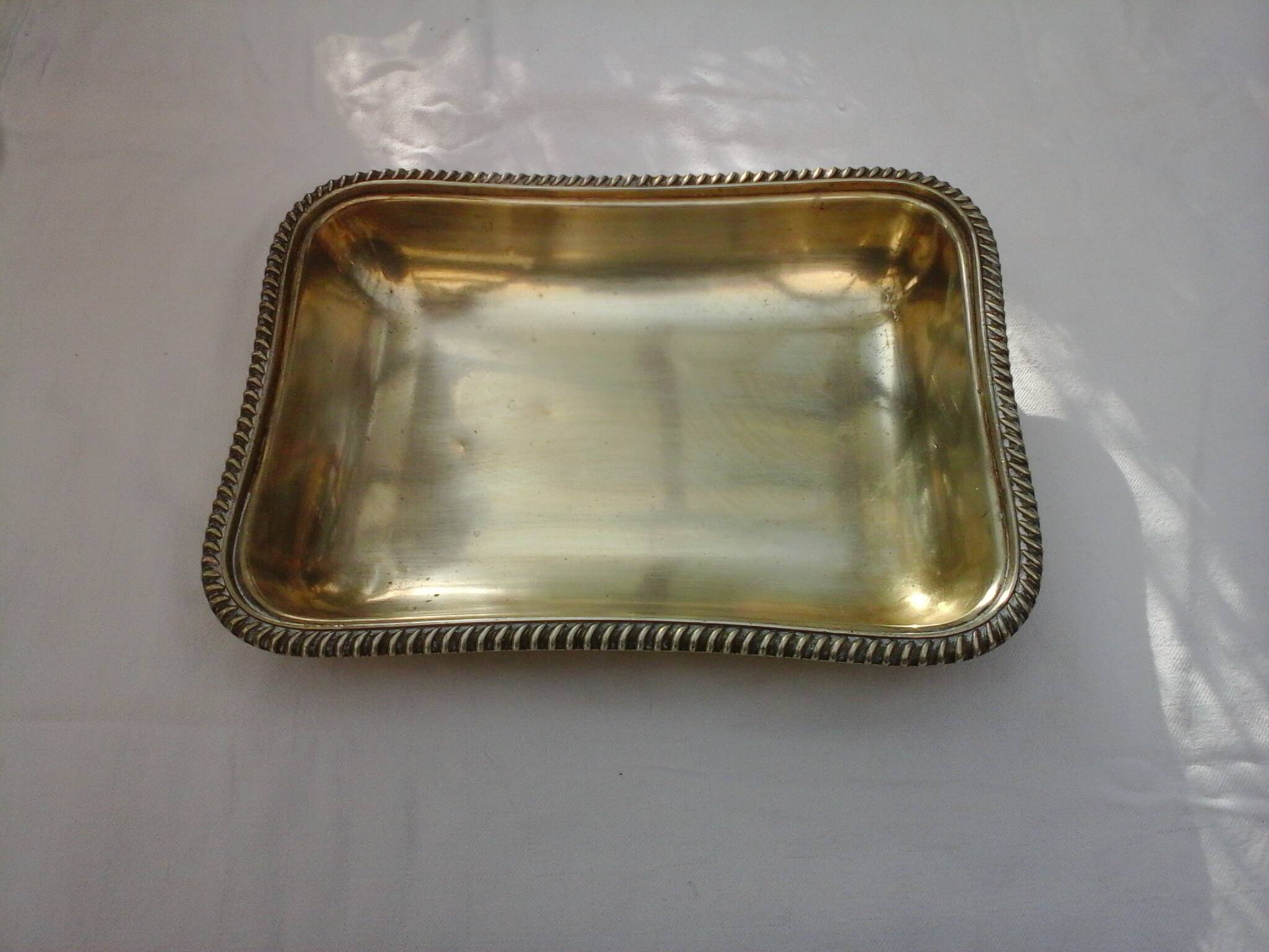 Silver metal basket