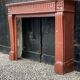 Louis XVI style fireplace in antique red marble, France, circa 1880