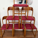 Série de 6 chaises traîneau Baumann vintage