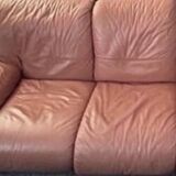 Vintage leather sofa Ligne roset