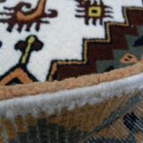 Tapis Tunisien en Laine Fait Main au Style Traditionnel Turc Anatolien