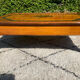 Tale basse vintage en bois massif et marqueterie de marbre