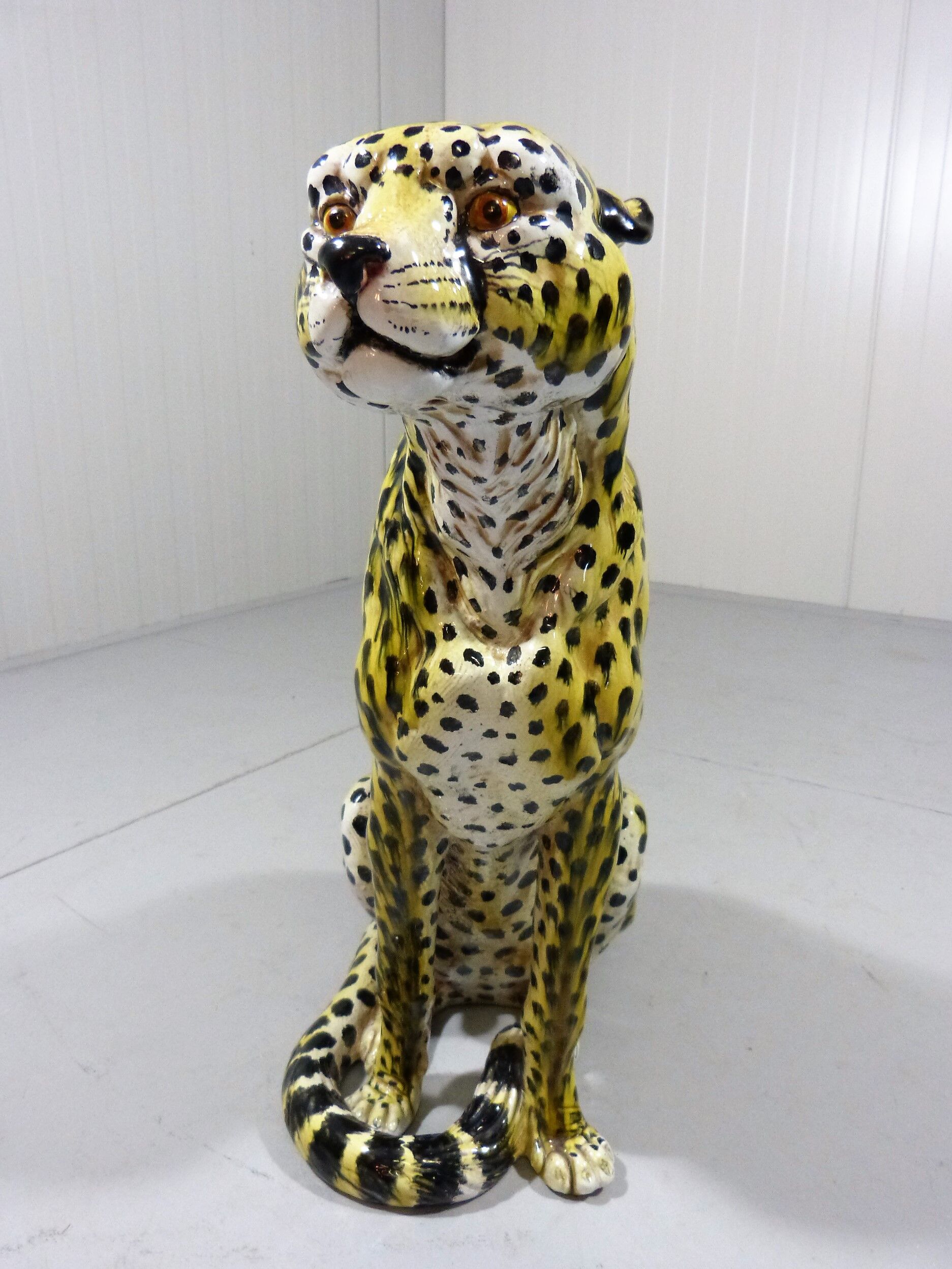 Vintage terracotta Cheetah, Italy 1960