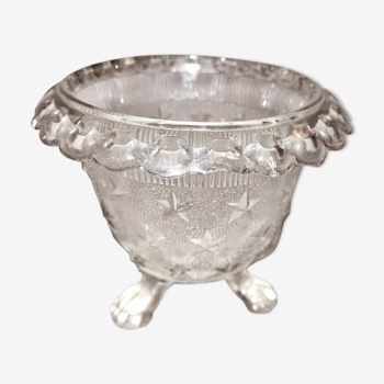 Star-studded moulded glass vase