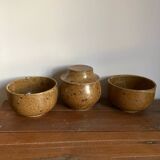 2 bowls and a sugar bowl