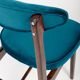 Chaise vintage en velours bleu pétrole conçue par Rajmund Hałas, Europe, années 1960