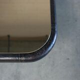 Coffee table mirror tray and leather