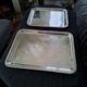 Set of two silver-plated metal trays from Christofle