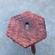Vintage brutalist stool side table minimalistic