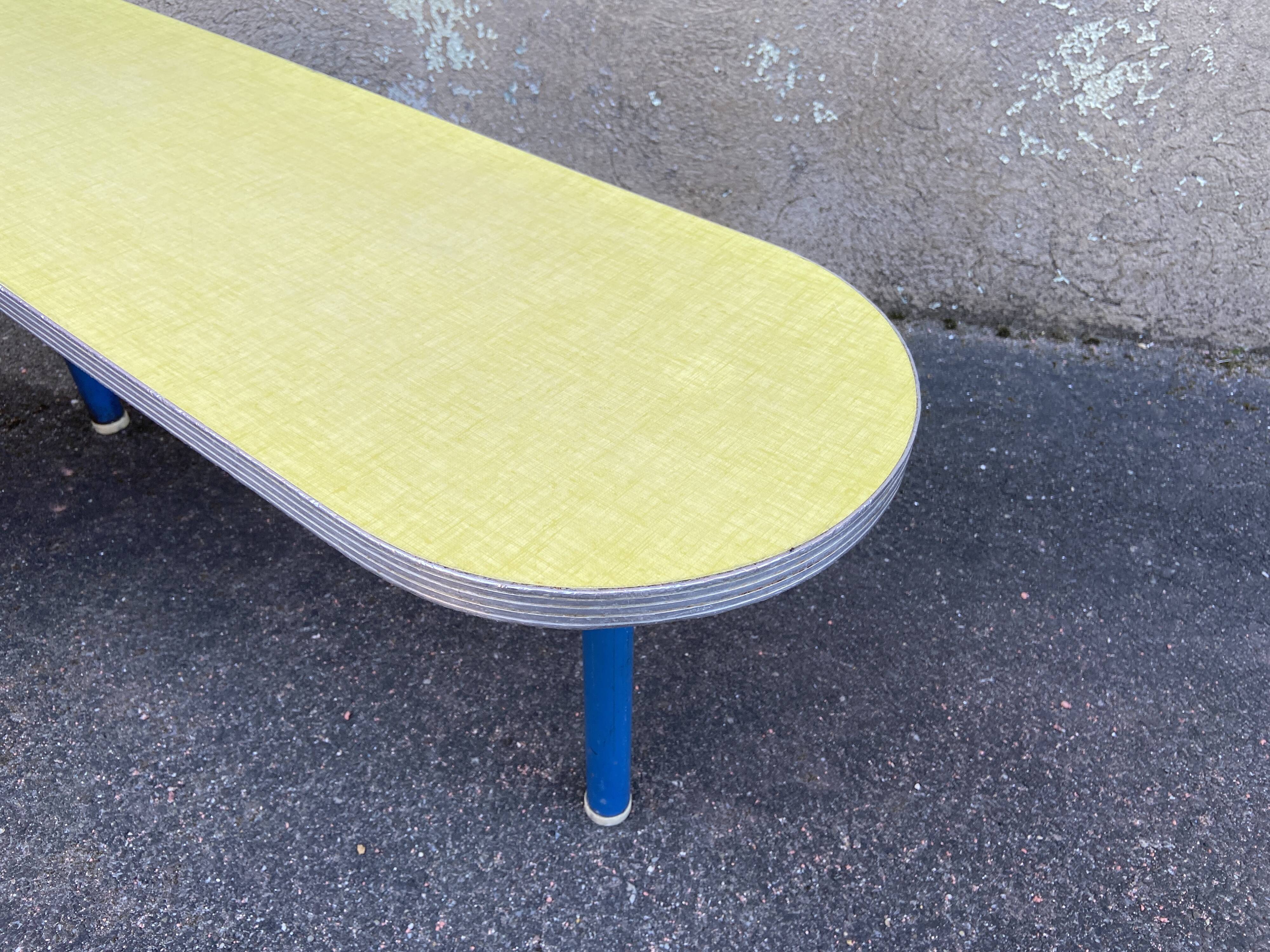 Charming formica kindergarten corner bench,