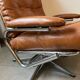 Vintage reclining lounge chair and footrest