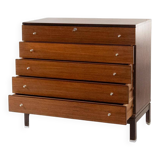 Design Wood Chest of Drawers, Ennio Fazzoli for MIM Roma , Italy 1960s