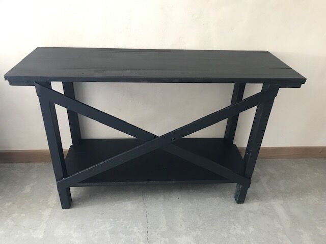 Console noire patinée