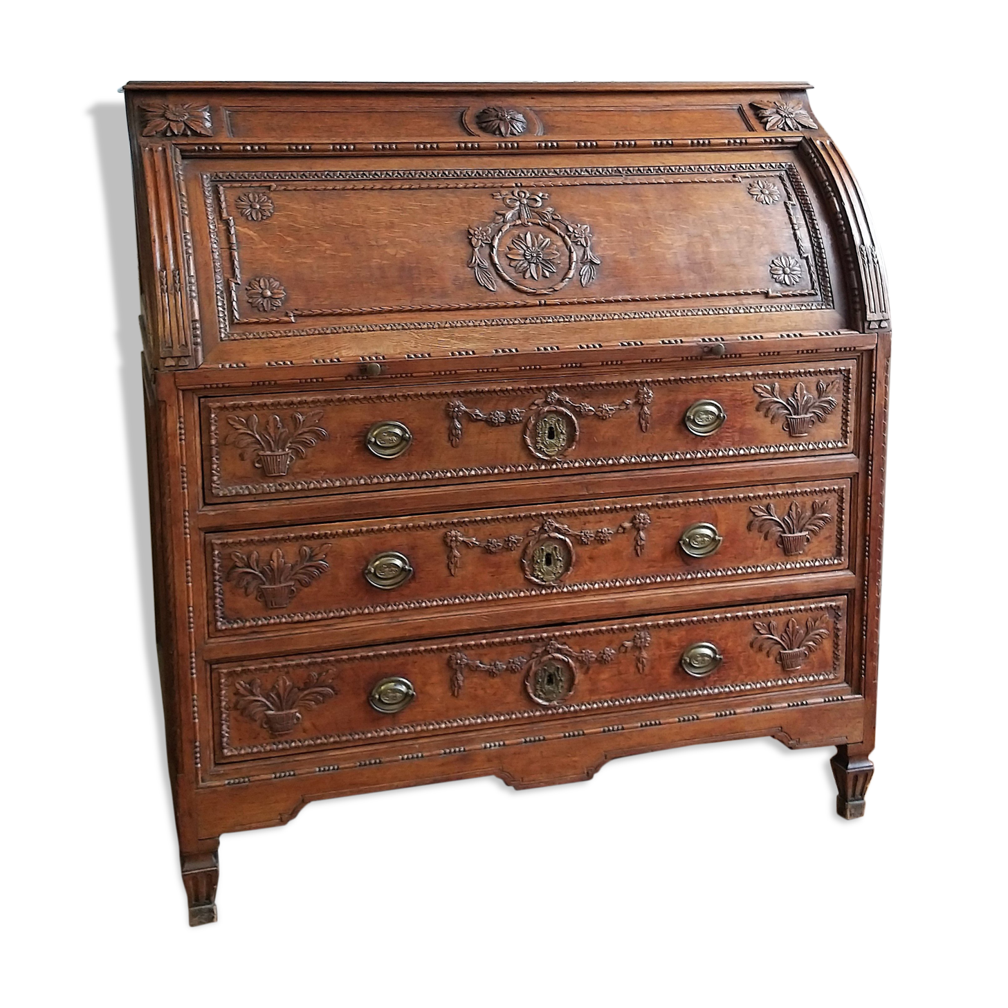 Writing desk cylinder Louis XVI 18th century