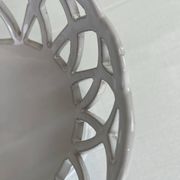 Openwork fruit bowl signed Lallier from Moustier