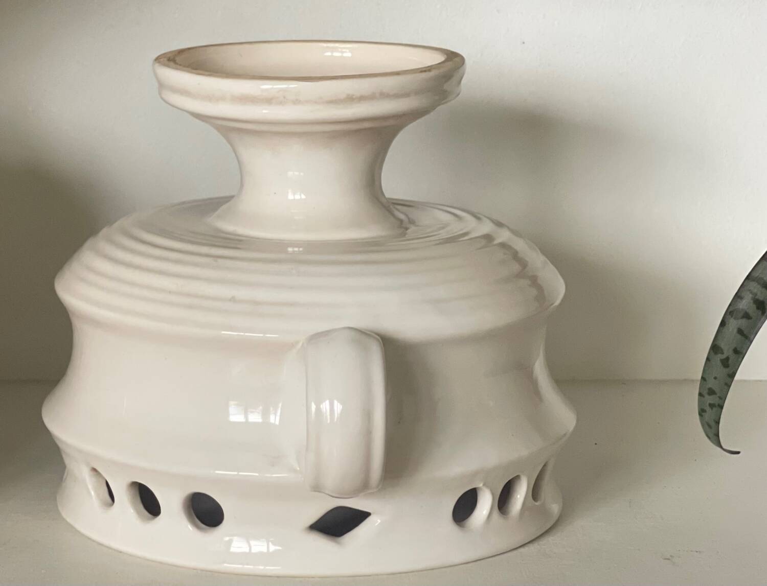 Antique openwork porcelain cup