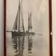 Lot de 3 photographies thème pêche voiles océan