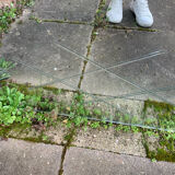 Marly brothers chiseled mirror in burgundy made in France 1950-1960